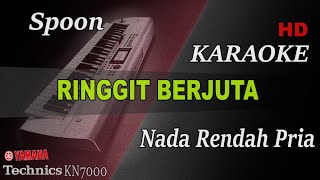 Download lagu SPOON  - RINGGIT BERJUTA || ( NADA RENDAH PRIA ) KARAOKE mp3
