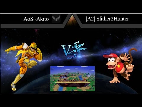 AoS~Akito (Captain Falcon) vs A2 | Slither2Hunter (Diddy Kong)
