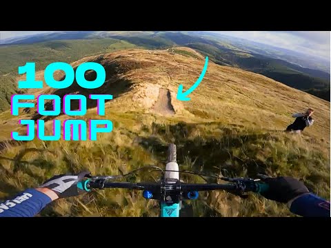 DOWNHILL, HUGE FREERIDE DROPS AND MASSIVE CRASHES!