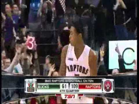 Bruno Caboclo Nba Debut Highlights - Toronto Raptors 123 vs Milwaukee Bucks 84