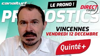 emission video des courses turf pmu du Vendredi 12 décembre 2025