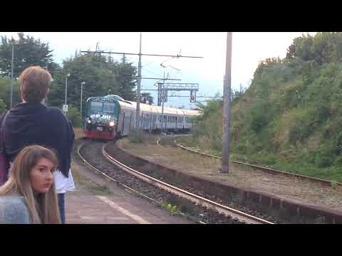 Arrivo e Partenza di Carrozze MDVC con E464 e Semipilota PR