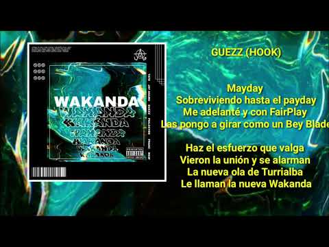 Red Room - Wakanda (LYRICS VIDEO) ft. Tate, Jay Adams, Guezz, Psilocybe, Franz & Maw