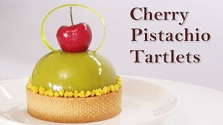 [타르트]체리🍒 타르트/피스타치오 크림/ 바삭한 타르트지 꿀팁/how to make cherry tartlets /pistachio cream/チェリー·タルト /ピスタチオクリーム