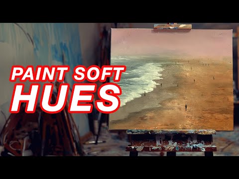 Paint a Moody Beach Landscape for Beginners (Oils)