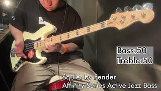 Video thumbnail for 【Ikebe B-Sound Check】Squier by Fender Affinity Series Active Jazz Bass【試奏動画】 by Ikebe Channel｜池部楽器店