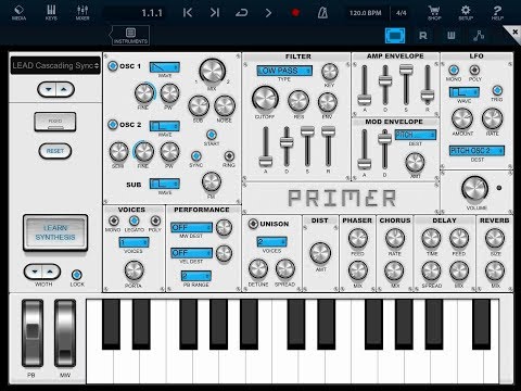PRIMER AUv3 Synth - 100% FREE - Review & Demo for the iPad