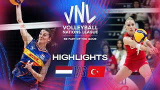Волейбол NED vs. TUR — Highlights | Week 1 | Women's VNL 2024