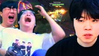 전라인 터진 상황에서 우주를 드는 최고점 리신 등장, 처음보는 미친 리신 원맨쇼에 결국 실신한 제자들;;