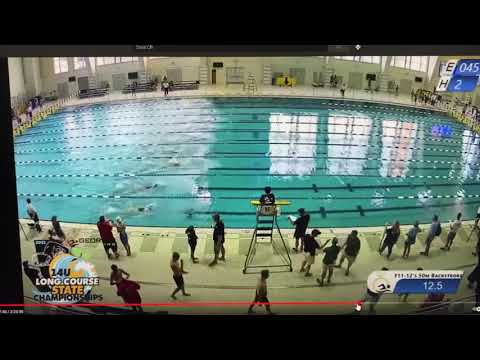 2021 Georgia LCM State Champ G11-12 50 M Back Finals