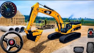 Railway Construction Simulator 3D - Jcb and truck Excavator Road Builder 2025 Android GameP