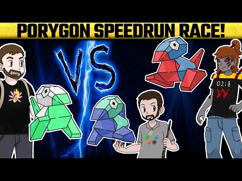 Solo Porygon Speedrun Race - Pokemon Yellow - Who will be the fastest with this little digital duck?