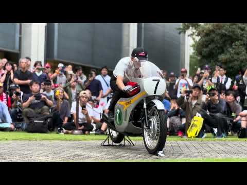 [Pure Sound Only] 1966 Honda RC166 Start | 6 Cylinder 250cc Beast