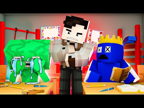 Jumbo Josh Vs Blue at SCHOOL!? (Garten of Banban & Rainbow Friends Animation)