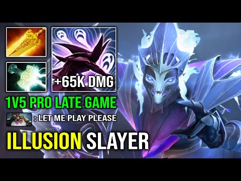ILLUSION SLAYER Mjollnir + Radiance Electric Pro Spectre 1v5 Late Game Carry Dota 2