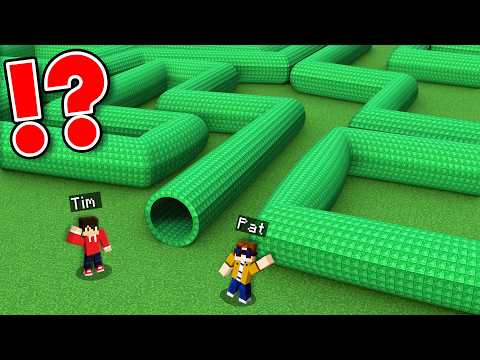 PAT & TIM BETRETEN ein SMARAGD TUNNEL LABYRINTH! (Minecraft)