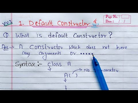 Learn Default Constructor in Java | Learn Coding - Mind Luster