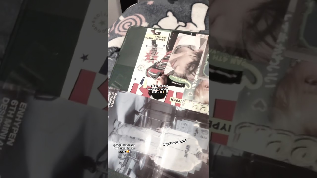 Kpop scrapbook binder #kpop #enhypen #albums #money #enhypen #fyp #trending #engene #subscribe