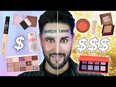 LUXURY VS BUDGET MAKEUP! What Works Best?! 👀 💜🖤 The Welsh Twins
