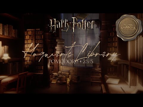 Study at the Hogwarts Library✧˖°Pomodoro 25/5 ✨2 hours🕯️Harry Potter inspired
