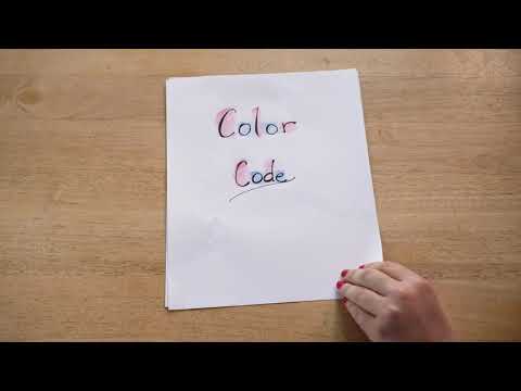 Color Code Video Instructions