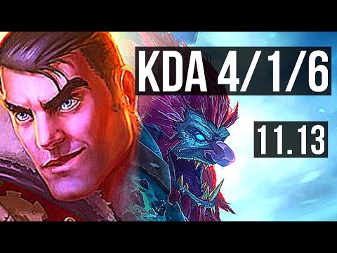 JAYCE vs TRUNDLE (TOP) | 2.1M mastery, 4/1/6, 600+ games | NA Diamond | v11.13
