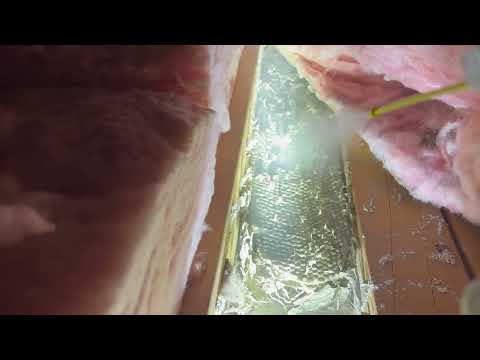 Perfectly Hidden Yellow Jacket Nest in the Attic in Millstone Township, NJ