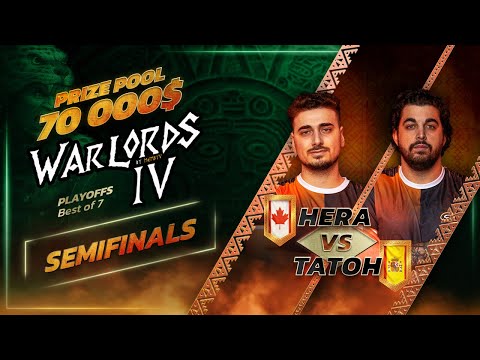 AOE 2 - WARLORDS IV - PLAYOFFS - DEMI FINALE - HERA VS TATOH