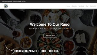 Download the video "Upcoming : Responsive Restaurant Website Preview | Responsive Website Using HTML and CSS"