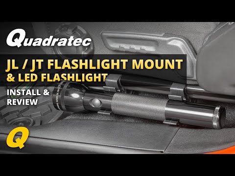 How to Install the Quadratec Flashlight Bracket for Jeep Wrangler JL and Jeep Gladiator JT