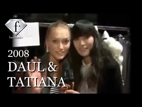 Daul Kim & Tatiana Lyadochkina at Alessandro De Benedetti S/S 2008 backstage