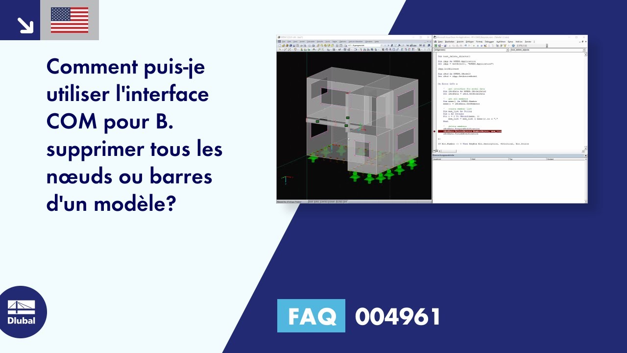 [FR] FAQ 004961 | Comment puis-je utiliser l&#39;interface COM pour supprimer tous les nœuds ou barres d&#39;un modèle ...