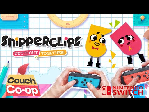Snipperclips | Full Game Playthrough (No Commentary) 2 Player Co-op | Nintendo Switch