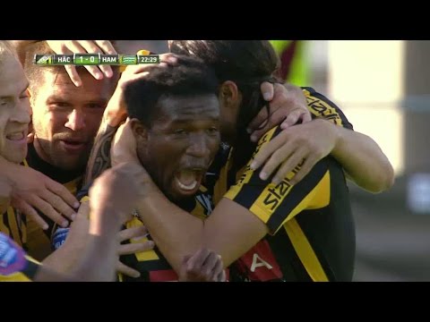 Abubakari skjuter från distans - gör 1-0 mot Hammarby - TV4 Sport