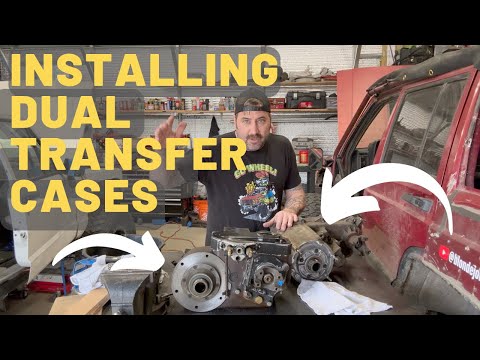 Jeep cherokee XJ dual transfer case install - NP231 Dana 300 frog fab