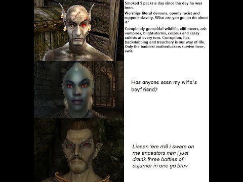 Dunmer cultural evolution is unmatched