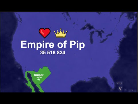 Empire of Pip takes down the US of A - Territorial IO