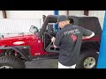 Fishbone Offroad Front Tube Doors - Black Textured  - TJ 