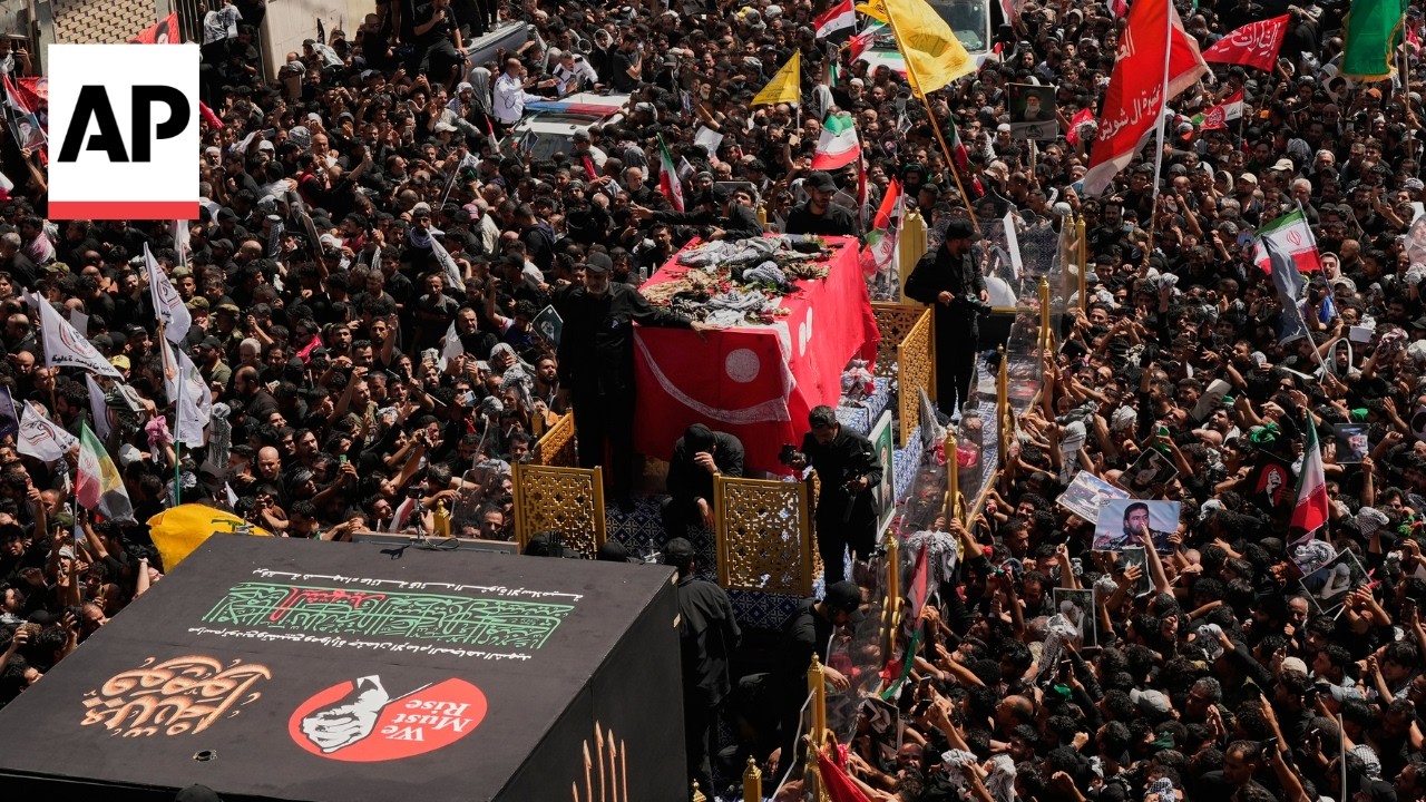 Video | Thousands join funeral procession for Iran's late Supreme Leader Khamenei in Iraq