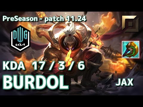 【KRサーバー/C1】DK Burdol ジャックス(Jax) VS アクシャン(Akshan) TOP - Patch11.24 KR Ranked【LoL】