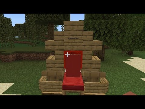 Unbelievable! Making a Throne in Minecraft PE!