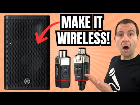 Turn Any PA Speaker Wireless! Xvive U35 + Yamaha DXR8 MII Test