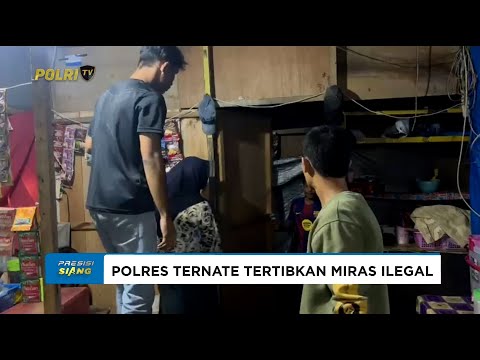 POLRES TERNATE AMANKAN PULUHAN KANTONG MIRAS ILEGAL DI GAMALAMA