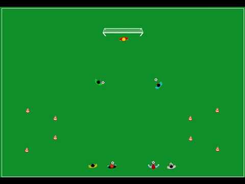 Dribbeln, Passen, Torschuss, Reaktionsschnelligkeit - Fußball Training