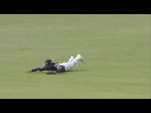 【ファーム】ピンチを救う好プレー!! ライオンズ・モンテルの見事なダイビングキャッチ!! 2024年8月28日 埼玉西武ライオンズ 対 北海道日本ハムファイターズ