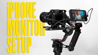 Use iphone as camera monitor RS3 Gimbal Rig