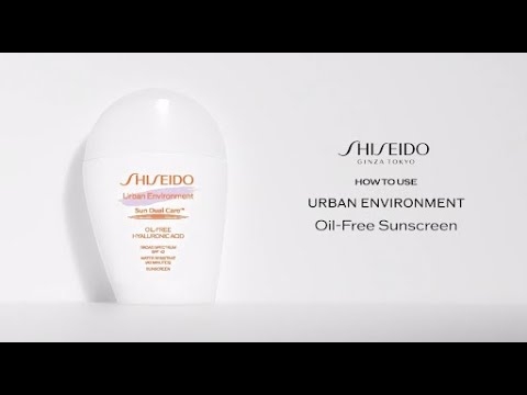 Kremas nuo saulės Shiseido Urban Environment Age Defense Oil-Free, su SPF30, 30 ml video