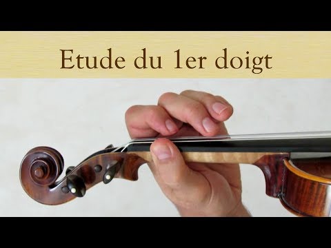 Volume 1 cours 026 / 133 - 1er doigt corde de RE - Apprendre le Violon avec olivier Lesseur