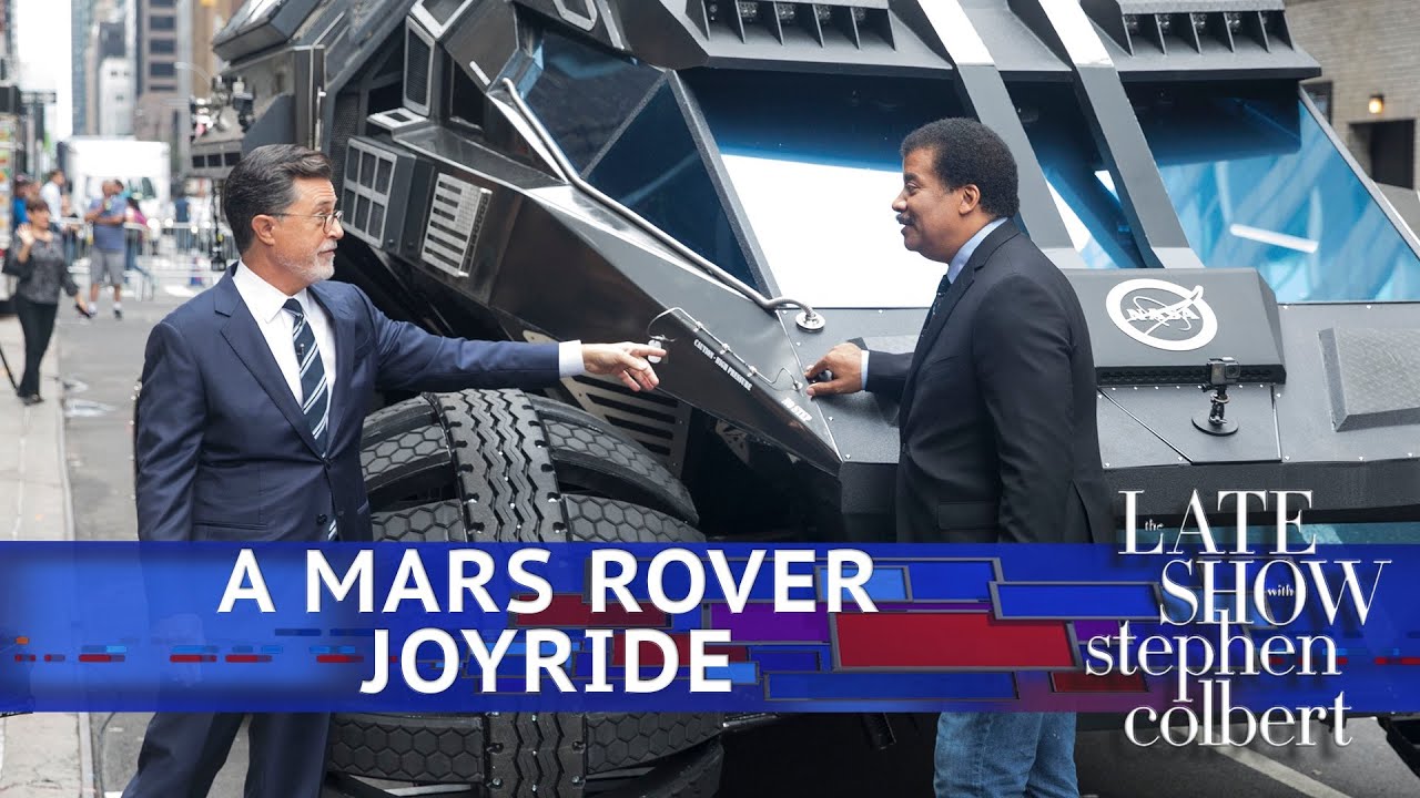 Stephen Drives NASA's Mars Rover With Neil deGrasse Tyson - YouTube