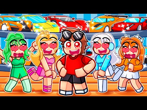 RIZZING GIRLS With My 30 SUPERCAR GARAGE In Roblox DRIVING EMPIRE...